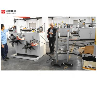 China Plastic TPV / TPE Sealing Profile Gasket Liner Extrusion Line Strip Making Machine for sale