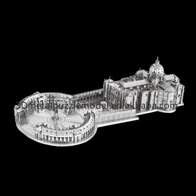 China Creative DIY TOY 2017 New Design St Peter's Basilica 3D Metal Educational Puzzle Toy for sale