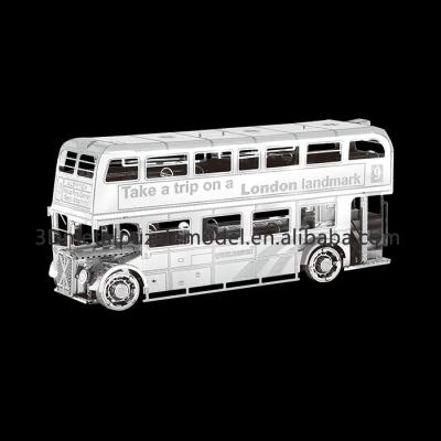 China London Bus Educational Puzzle DIY TOY 3D Metal Model Puzzle for sale