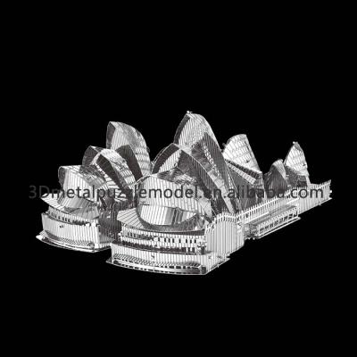 China DIY TOY The World's Famous Sydney Opera House Model 3D Building Metal Puzzle for sale