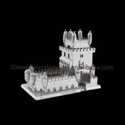 China Educational DIY TOY 3D DIY Toys Metal Puzzle Type Model Belem Tower for sale