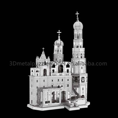 China DIY TOY Building in Russia 3d assembly diy Ivan The Great's Bell Tower metal model scale model 3D for sale