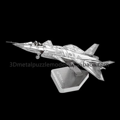 China DIY TOY New Designs Air Force J-20 3D Metal Puzzle for sale