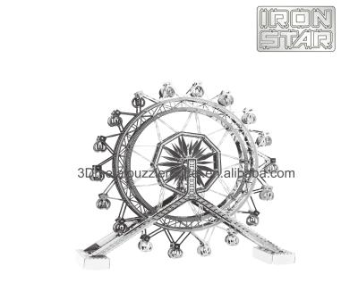 China DIY TOY New Design DIY Nano Metal Toys Ferris Wheel 3D Metal Puzzle for sale