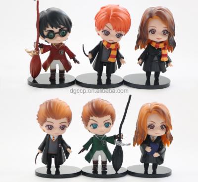 China Cartoon Toy Height 9.7-10CM 6pcs in Set Harry Figure PVC 6cm High Quality Potter Action Number for Gifts for sale