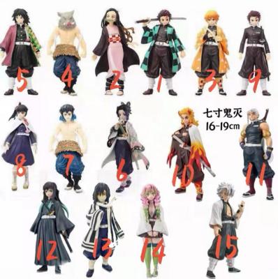 China H14.5-16cm Kawaii Kids Toy Gift Anime Mini Demon Killer Kimetsu Waterproof Figures No Yaiba Action Number for sale