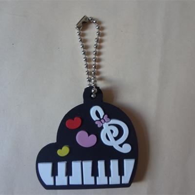 China Wholesale Soft Feel Custom Cute Durable Auto Car Key Piano Shaped Leather Cover for sale