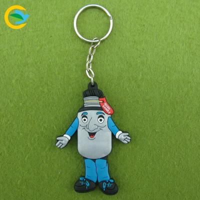 China Custom Soft Feel Silicone Cartoon Rubber Figure Cute Key Chain Accessories PVC Key Chain for sale