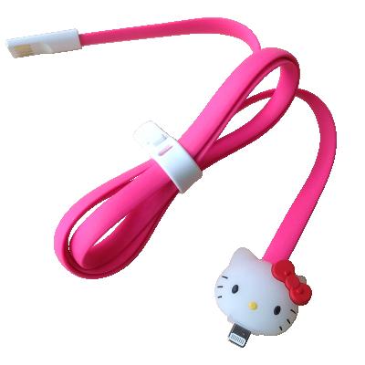 China 2020 new sweet feel design usb cable with cute cartoon design usb charger cable for phones for sale