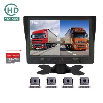 China Truck/Bus/Carvan/Vans 7 Inch Waterproof Camera Truck Recorder IPS Truck Monitor 1024*600 HD Truck Camera dvr for sale