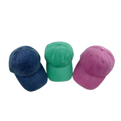 China breathable & Waterproof 6 Panel Unstructured Empty Dad Hats Baseball Cap High Quality Coating Washed for sale