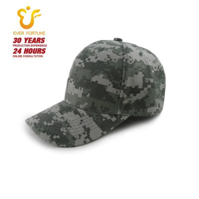 China COMMON High Quality Hat White 6 Panel Camouflage Baseball Cap Unisex Hat Gorras for sale