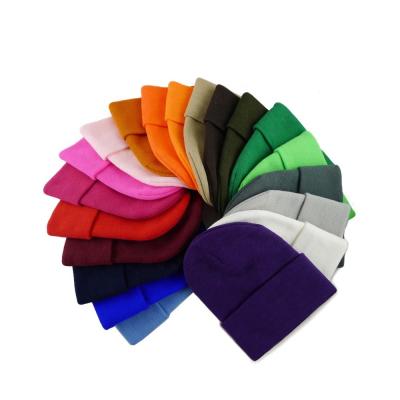 China breathable & Winter Solid Color Plain Winter Hats Waterproof Custom Beanie Cap Adults Acrylic Knitted Warm Winter Cuffed Toque for sale