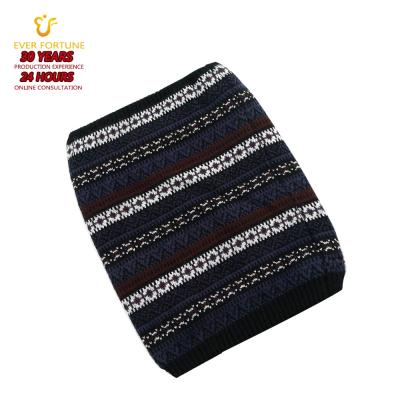 China Casual Custom Jacquard Circle Neck Tube Warmer Knitting Scarf For Men And Women for sale