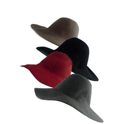 China Australia 100% Eco-friendly Wool Felt Hat Body Sunbonnet Blocked For Felted Hat Hats for sale