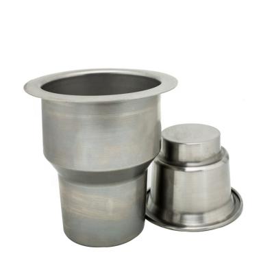 China Vacuum Machine Parts or Widely Applied Cup Stainless Steel Custom Anodized Aluminum Funnel Hopper for sale