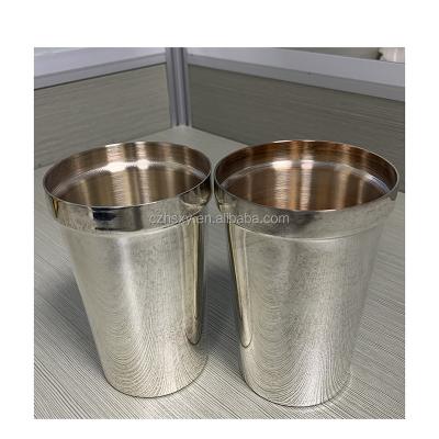 China Custom Stainless Steel Metal Cocktail Shaker Bar Tools By Spinning for sale