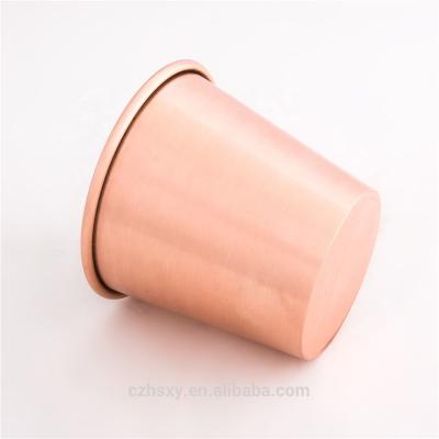 China China Modern Metal Plant Pot Hanging Metal Flower Bucket Copper Flower Pot for sale