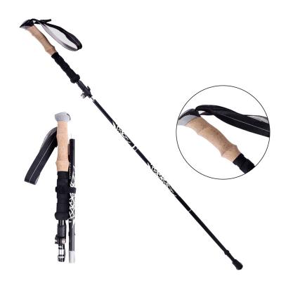 China Cork Wholesale 3 Section Telescopic Folding, Aluminum Eva Handle Material Trekking Poles/Walking Walking Hiking Poles for sale