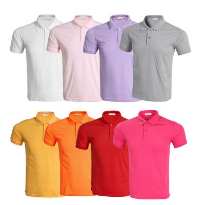 China 2021 Custom Embroidered Camisa De Mens 200g Logo Short Sleeve 65% Cotton 35% Polyester Print Blank Polo T-Shirt For Man for sale