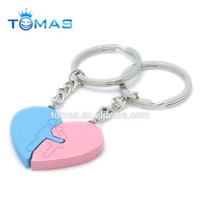 China Wedding Gift Heart Shape Key Ring Key Ring Promotional Key Chain for sale