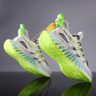 China 2021 Custom Wholesale High Quality Light Weight PU Shock Absorption Fly Knit Durant Basketball Shoes for sale