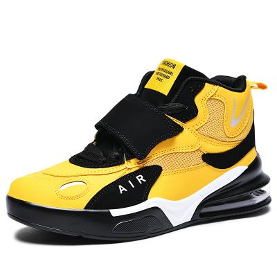 China High Top Basketball Shoes Men 2021 Unisex Basketball Shoes Fit Comfortable Breathable High Top Air Cushion Men Women Sporty Shoes Breathable Sneaker for sale