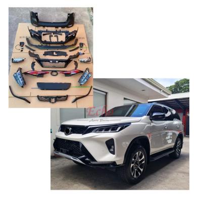 China Fashionable upgrade bumper body kit for Toyota Fortuner 2014 on.facelift kit for Fortuner.old change to new fortuner bodykit for sale