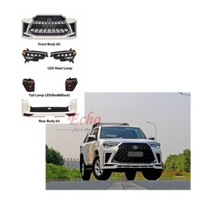 China New fashionable stylish body kit for Toyota 4 runner. For 4 RUNNER 2012-2020 year. Complete front bumper and rear bumper. 4 rider body kit for sale