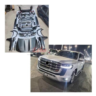 China Fashionable style LC300 upgrade body kit for land cruiser 2008-2021,2022 desgin LC300 body kit full body kit for LC200. LC300 Bumper for sale