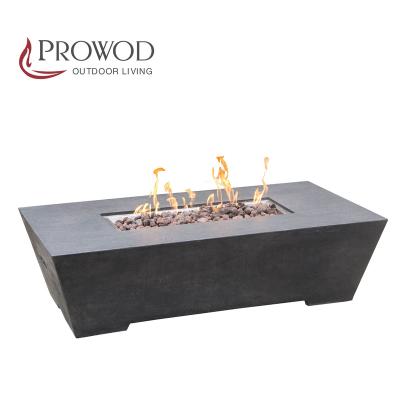 China Stored Outdoor Prowod Fire Place Gas Natural Core Product High Quality GRC Square Fire Pits for sale