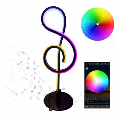 China Sound control RGB voice control LED music level light pickup lamp rhythm table lights APP controlled wifi music RGB light for sale