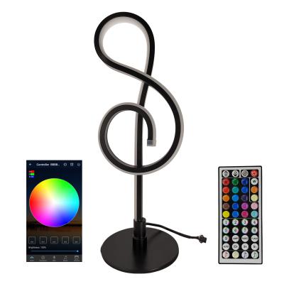 China Sound Control RF Wifi Smart APP Control RGB Music Remote Table Lamp Led Pickup Rhythm Music Levels Sound Controlled Light for sale