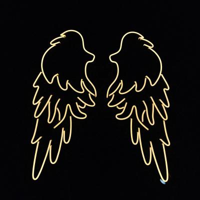 China Easy Installation Flex Led Custom Made Romantic Angel wings led neon sign for wedding backdrop or home event decor gift for sale