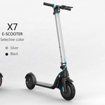 China Foldable Electric Two-wheel Scooter Drive Rear Wheel Kick Scooter X7 Electric Scooters For Prolong Riding Distance for sale