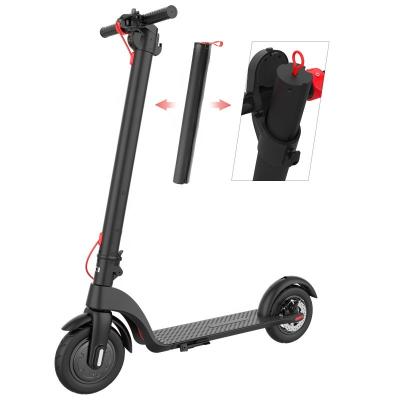 China Foldable Portable Folding Ebike 32km X7 Max Range 8.5 To 10 Inch Tire Vacuum Electric Scooter With Removeable Battery Box for sale