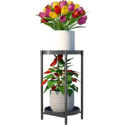 China Modern Indoor Outdoor Planter Rack Corner Metal Shelf Rack Flower Pot Holder Multiple Plant Organizer for Garden for sale