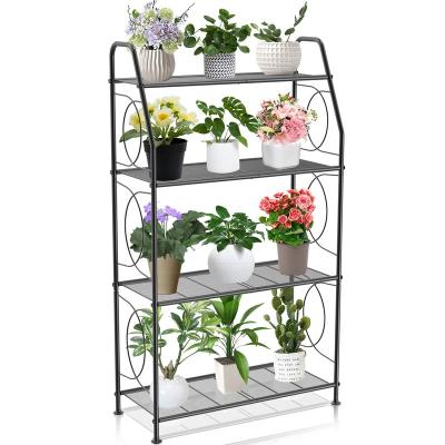 China Modern Hot Sales Metal Plant Rack High Quality 3 Tier Plant Shelf For Indoor Outdoor Rack For Garden Living Room for sale