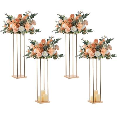 China Hotel .restaurant .banquet. Home.Wedding factory direct metal wedding centerpieces gold flower stand for flower arrangement flower vase stand for party events home decor for sale