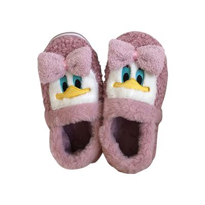 China Winter cartoon cotton animal shoes custom cotton plush material soft cute warm funny waterproof shoes for sale