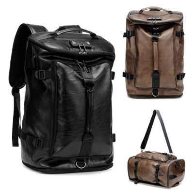 China Waterproof Fashion Backpacks Laptop PU Backpack Anti Theft MenBags USB Casual Filling Style Bagpack 17 Inch 15.6 Leather Backpacks for sale