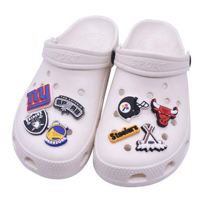 China Hot Selling PVC Accessories Cheap Shoe Clog Decoration Custom Soft Cartoon Rubber Anime Mexican Charm for sale