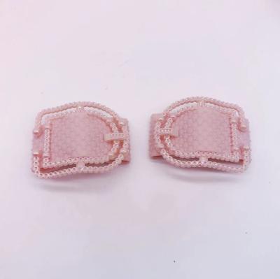 China Plastic Shoe Buckle Women Ladies Shoes Buckle PVC Ladies Shoes Decoration Accessories Shoe D-shaped Buckle for sale