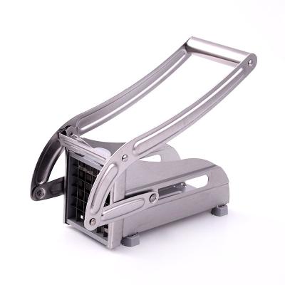 China Stocked Stainless Steel Meat Chips Slicer Potato Cutter Potato Slicing Machine Home Kitchen Tools Manual French Fries Cutter for sale