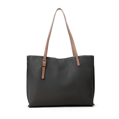 China Urban Famous Brands Genuine Leather Women's Urban Famous Brands Genuine Leather Women's Fashion Tote Bag Shoulder Bag Leisure Tote Bag Leather Handbag for sale