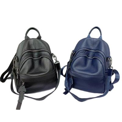 China 2021 other popular new all-match casual soft leather ladies backpack for sale