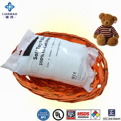 China Abrasion-resistant 100% Polyester Staple Stuffing Use In Soft Toy Filling for sale