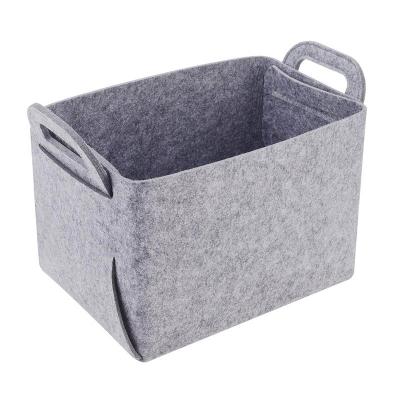 China 2018 Environmentally Hot Selling 100% Polypropylene Sewing Felt Storage Basket for sale