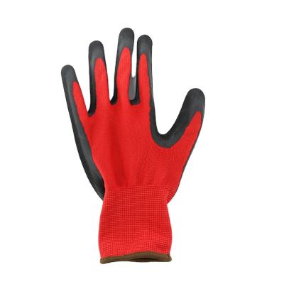 China Farm Chemical High Quality Cheap Work Liner Nylon Latex Coated Gloves for sale