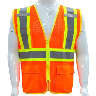 China Water Proof Custom Logo High Visibility Safety Vest For Man Led Reflective Vest for sale